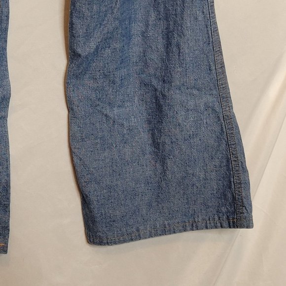 Levis Orange Tab Bell Bottoms 696 Light Weight 1975 Talon Zipper 12 Button - Picture 10 of 14